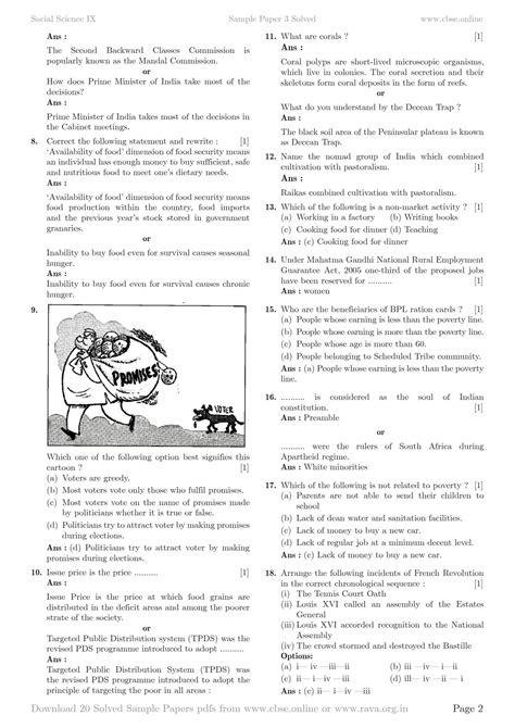 Image result for Class 9 SST Question Answer