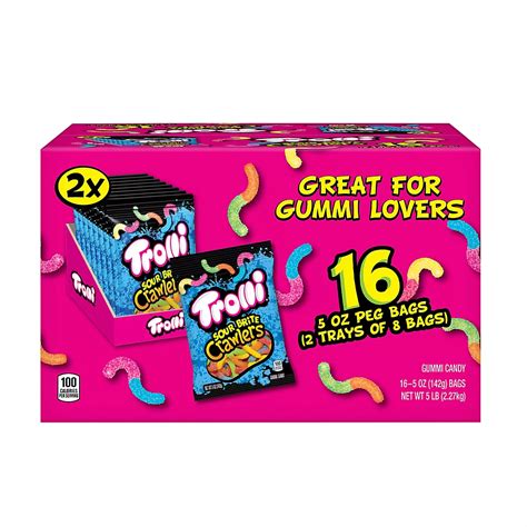 Trolli Sour Brite Crawler Gummy Worm Halloween Candy | BJ's Wholesale Club
