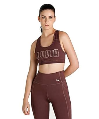 Buy Puma Women's Polyester Wired Classic Sports Bra (52030476_Dusty ...