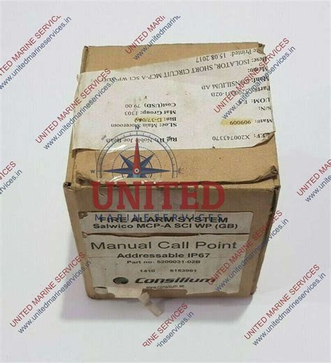 CONSILIUM SALWICO MCP-A SCI WP (GB) MANUAL CALL POINT 5200031-02B IP67 ...