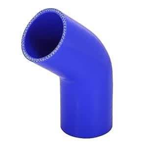 X AUTOHAUX 57mm 2.25" ID 45 Degree Elbow Silicone Reducer Hose Silicone ...