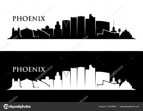 Phoenix Skyline Silhouette