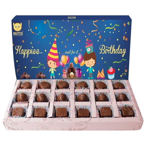 BOGATCHI Birthday Premium Chocolate Box, Celebrations, Dark Chocolates ...