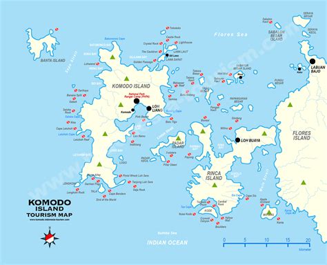 Komodo Island Map