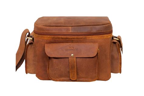 Buy LEADERACHI Genuine Vintage Pure Leather Designer Handmade DSLR ...