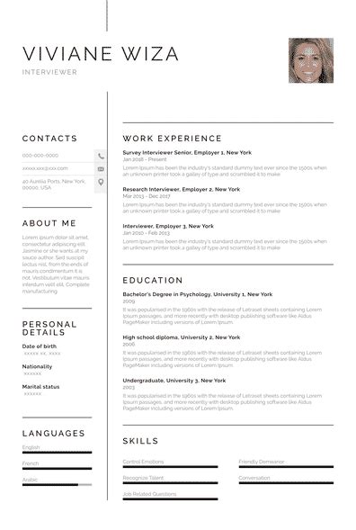 Interviewee Profile Example 的图像结果