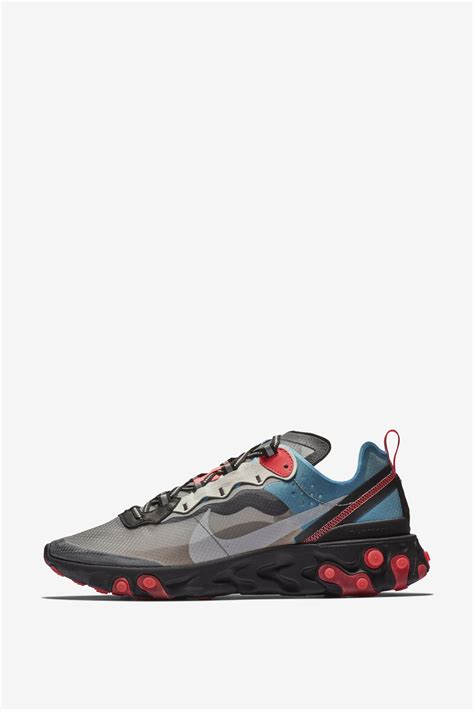 Nike React Element 87 'Solar Red and Black and Blue Chill' Release Date ...