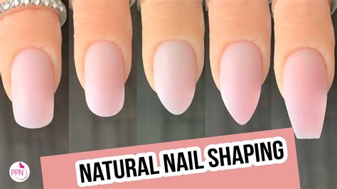 Shaping Natural Nails Squoval, Round, Oval, Almond, Coffin - Paola ...