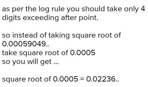 square root of 0.00059049 - Brainly.in