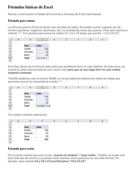 Formulas De Excel Basico 的图像结果