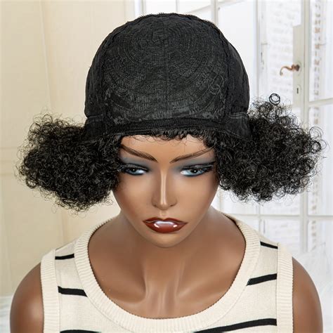 Short Afro Curly Wigs With Bangs for Women – CRAZE