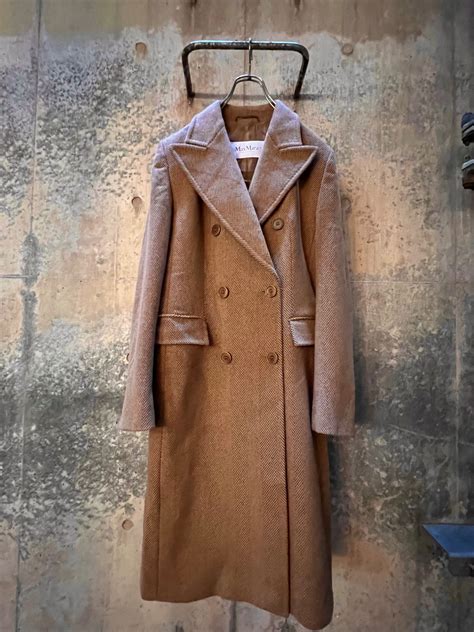 Max Mara alpaca wool Chesterfield coat | MIKOTONORI.