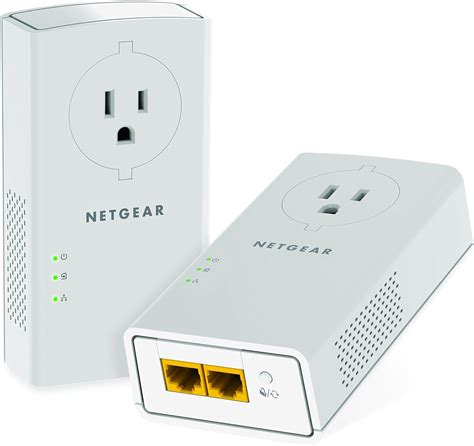 Netgear Powerline Adapter Kit 2000 Mbps Wall Plug 2 Gigabit ...