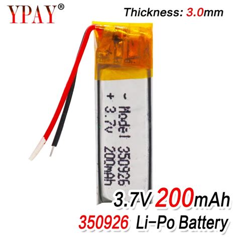 350926 Lithium Polymer Battery | Li Polymer Battery 350926 | Battery ...