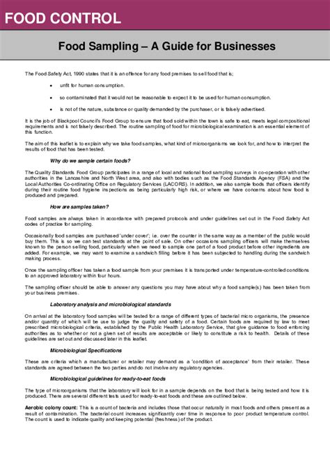 Image result for Food Sampling