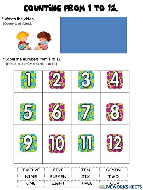 Image result for Counting Numbers 12