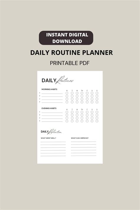 Image result for Daily Routine Planner