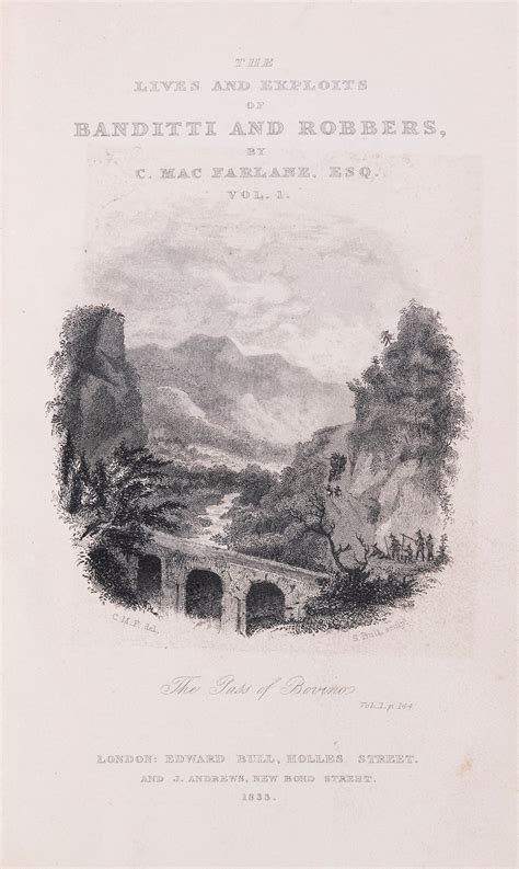 Lot Detail - MACFARLANE, Charles (1799–1858). The Lives and Exploits of ...