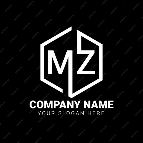 Premium Vector | Mz logo design template
