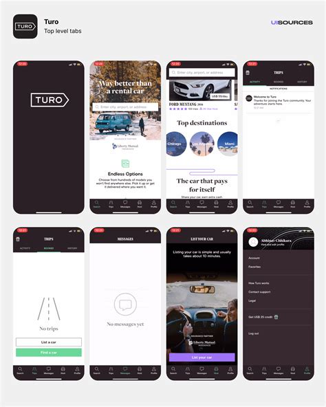 Turo - Content Screens Screenshots | UI Sources
