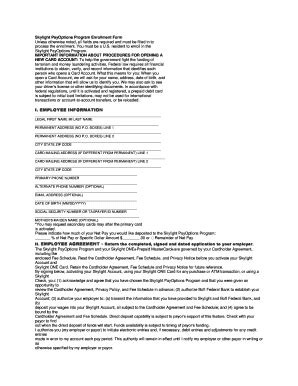 Skylight PayOptions Program Enrollment Form IMPORTANT ... - Fill and ...