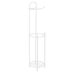 AmazonBasics AB-BR901 Toilet Paper Holder-Free Standing, Multi-Storage ...