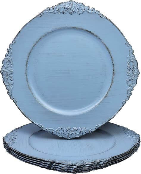 Light Blue Charger Plates at Timothy Samons blog