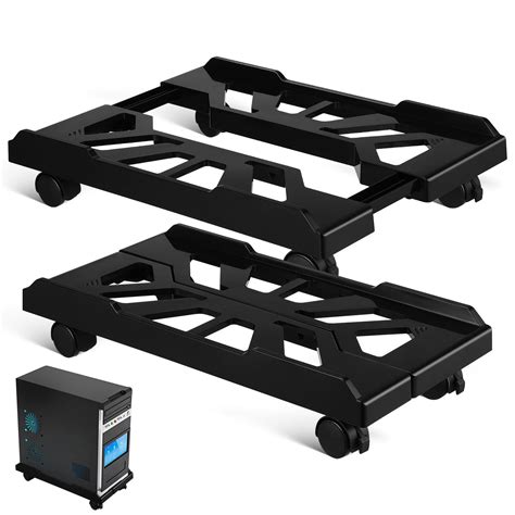 GOOHOCHY Computer Tower Floor Stand Computer Stand With Wheels ...