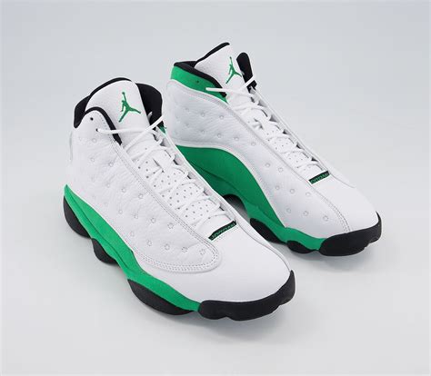Jordan Jordan 13 Retro Trainers White Lucky Green - His trainers