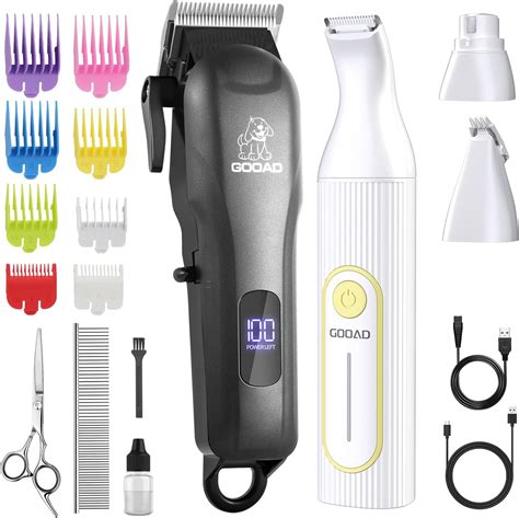 Dog Clippers for Grooming,Dog Grooming Kit for Heavy Thick Hair&Coats ...