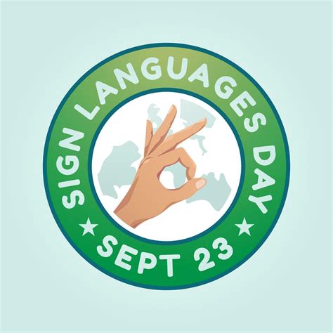 International Day of Sign Languages design template good for ...