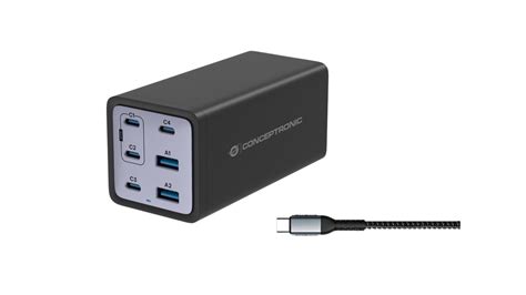Conceptronic 6-Port GaN PD Oplader | USB-C Lader Aanbieding - iBOOD
