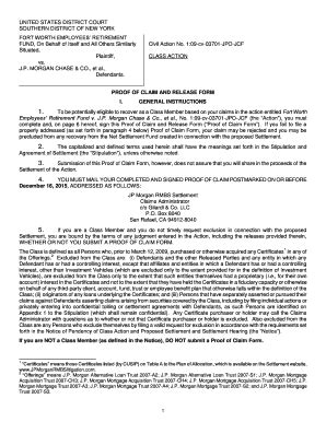 Fillable Online FOR CLAIMS PROCESSING ONLY *JPMRMBSTHIRD* Fax Email ...