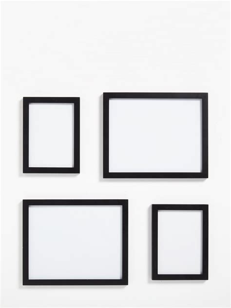 John Lewis Gallery Set Multi-aperture Photo Frames, 4 Photo, Black
