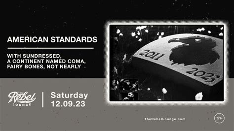 AMERICAN STANDARDS (Farewell Show) at The Rebel Lounge, The Rebel ...