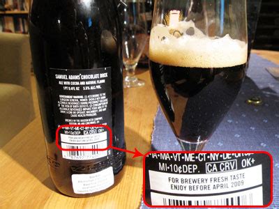 Bildergebnis für beer expiration chart