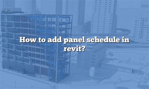 Image result for Revit Panel Schedule