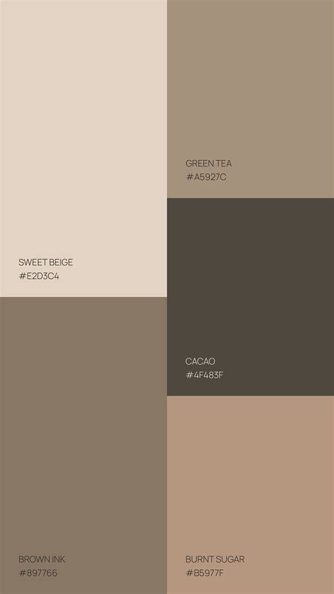 Beige Color Palette, Brown Color Schemes, Color Palate, House Color ...