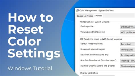 Image result for Reset Colors On Computer