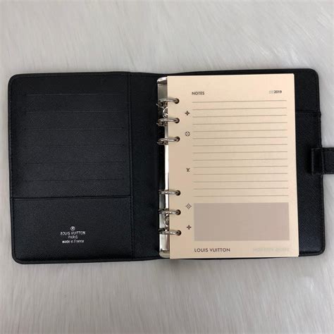 louis vuitton ajanda monogram siyah toz torbali 19x10cm - Çanta Nişantaşı