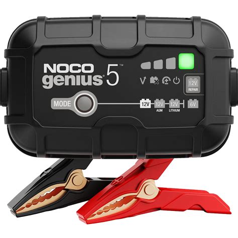 NOCO GENIUS5, 5A Smart Car Battery Charger, 6V and 12V Automotive ...