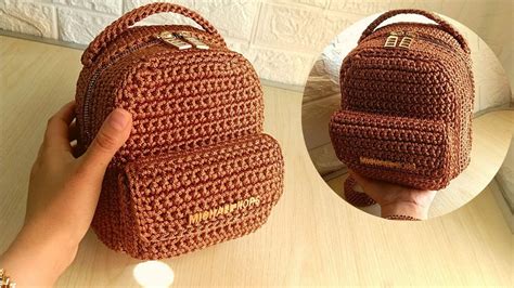 Crochet Backpack Pattern Tutorial 的图像结果