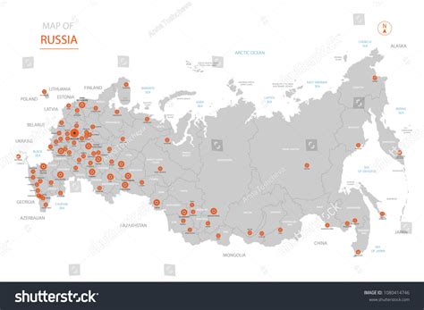 20,956 Russia Map Cities Images, Stock Photos & Vectors | Shutterstock