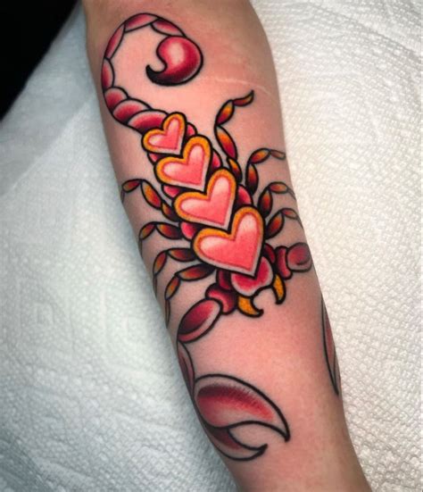 Brina | Tattoo Artist on Instagram: "Heart scorpion from my valentines ...