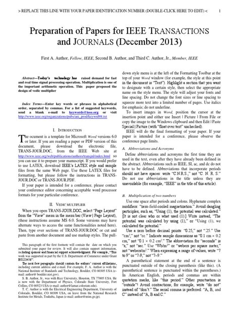 Image result for Ieee Format