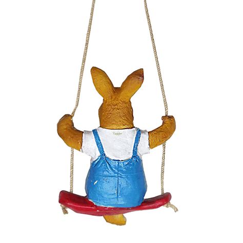 Buy Rabbit on Swing Outdoor Garden, Balcony & Home Decor Online ...