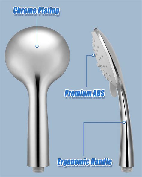 Buy High Pressure Shower Head with Handheld, Rovtop 5 Spray Modes ...