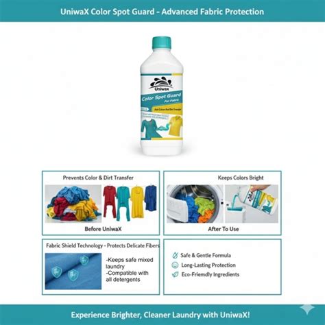 uniwax color spot guard anti-Dye Transfer Mixed Color Protector Color Safe