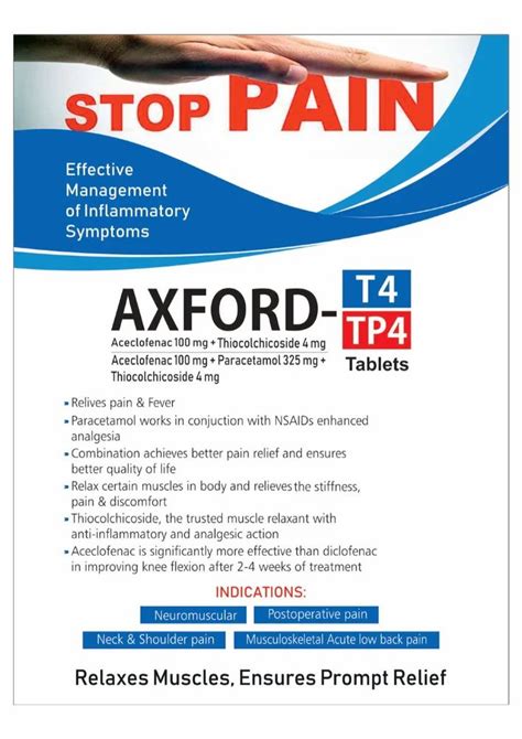 Pharmaceutical Syrup And Suspension - Aceclofenac 100mg paracetamol 325 ...