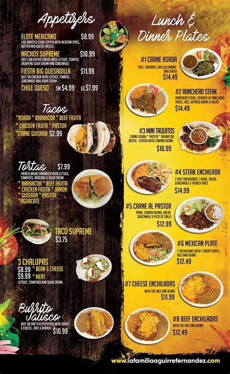 Menu at Guadalajara Bar & Grill, New Braunfels